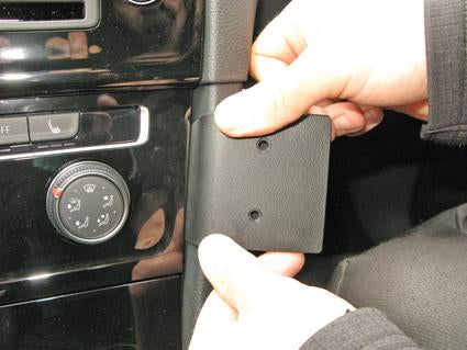 Brodit Auto-Halterung, passive Halterung – für Volkswagen Golf VII 13–17, Golf Alltrack 17 – Schwarz, ABS