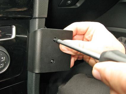 Brodit Auto-Halterung, passive Halterung – für Volkswagen Golf VII 13–17, Golf Alltrack 17 – Schwarz, ABS