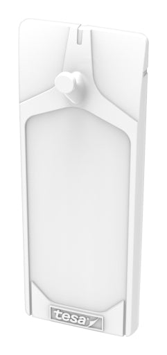 TESA Haken - weiss - selbstklebend - 3 kg - für Fliesen & Metall - 2 Stück