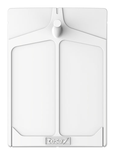 TESA Haken – weiss (4 kg) – selbstklebend – für Putz – 2 Stück