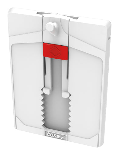 TESA Klebenagel für Putz – 120 × 140 mm, Weiss, bis 4 kg