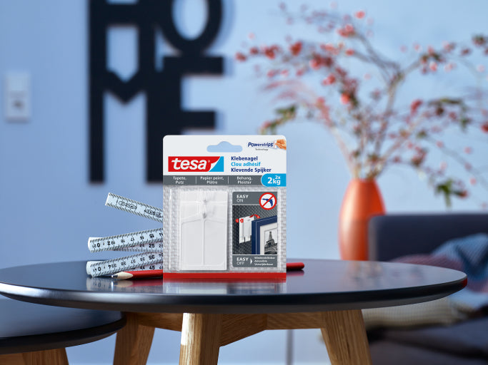 TESA Haken – Kunststoff – Rot/Weiss – 2 kg – 2 Stück