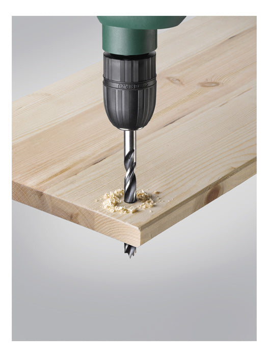 kwb Holzbohrer-Set 4/5/6/8/10 mm Zylinderschaft – für Holz – 5-tlg.