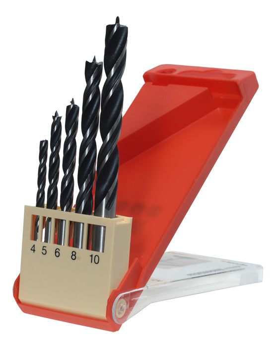 kwb Holzbohrer-Set, 8-tlg., 3–10 mm Zylinderschaft – für Holz