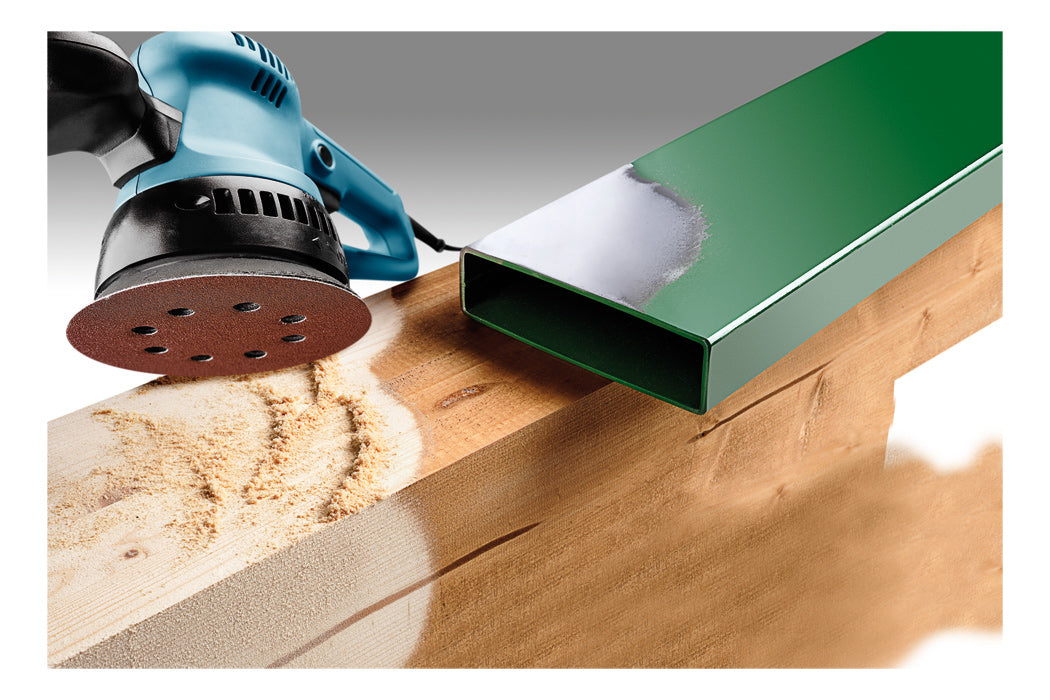 kwb Schleifscheibe 125 mm P60 – für Metall & Holz – 20 Stk – 8 Löcher – für Exzenterschleifer