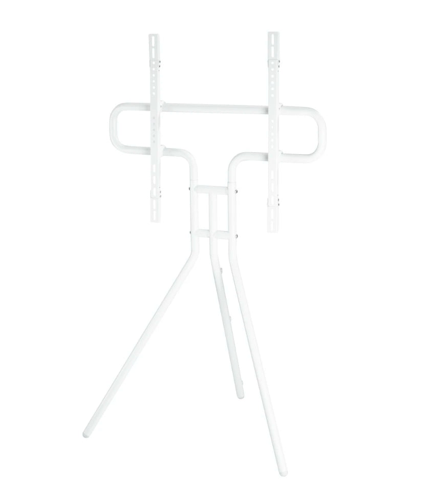 Hama Bodenständer – 37–75" – VESA 300×200–600×400 – bis 40 kg, Höhenverstellbar – Weiss