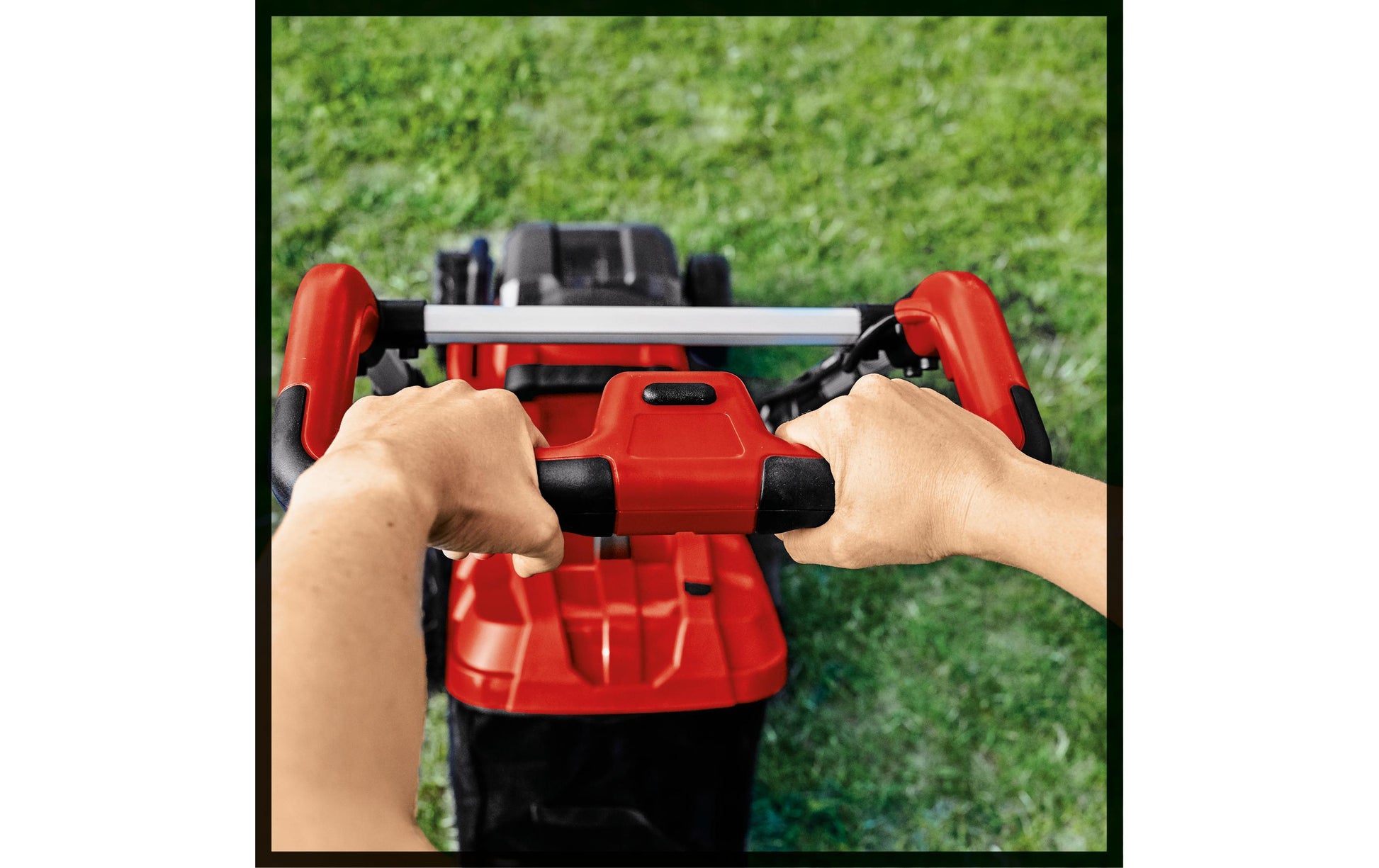 Einhell RASARRO 36/34 Akku-Rasenmäher – 18 V – Schnittbreite 34 cm – 2×3,0 Ah & 2 Ladegeräte – Power X-Change