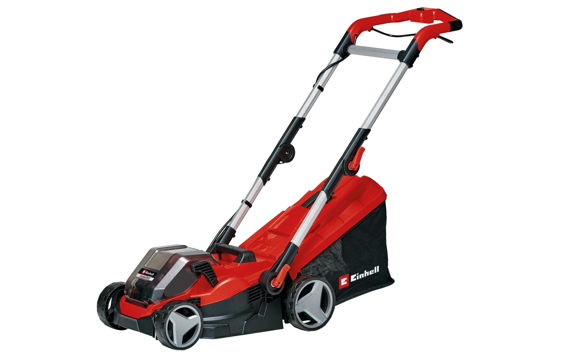 Einhell RASARRO 36/34 Akku-Rasenmäher – 18 V – Schnittbreite 34 cm – 2×3,0 Ah & 2 Ladegeräte – Power X-Change