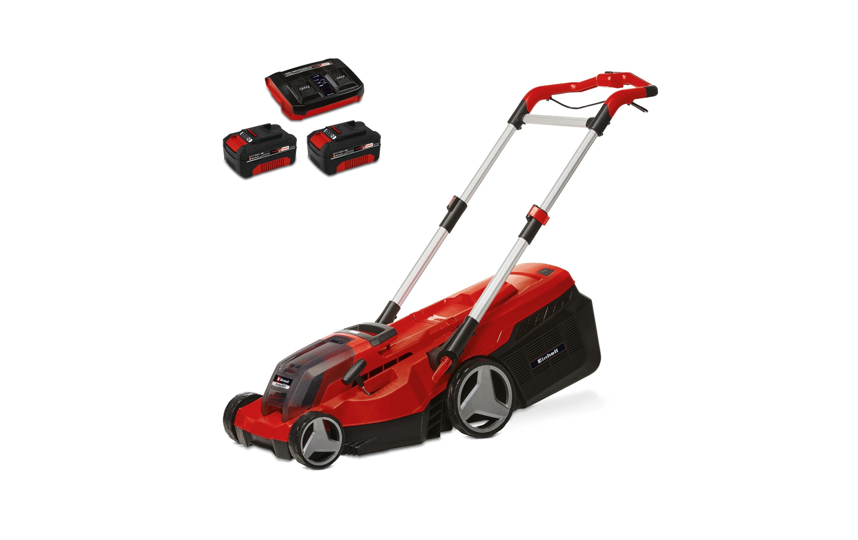 Einhell professional Einhell RASARRO 36/38 Akku-Rasenmäher – 18 V – Schnittbreite 380 mm – 2×4,0 Ah & 2×Ladegerät
