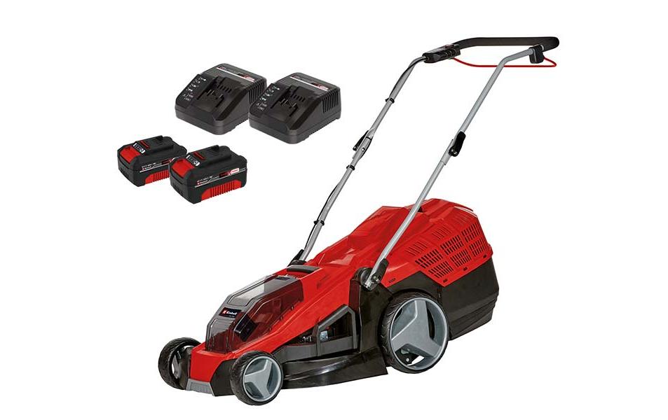 Einhell GE-CM 36/43 Li M Akku-Rasenmäher – 36 V – Schnittbreite 43 cm – 2×4,0 Ah
