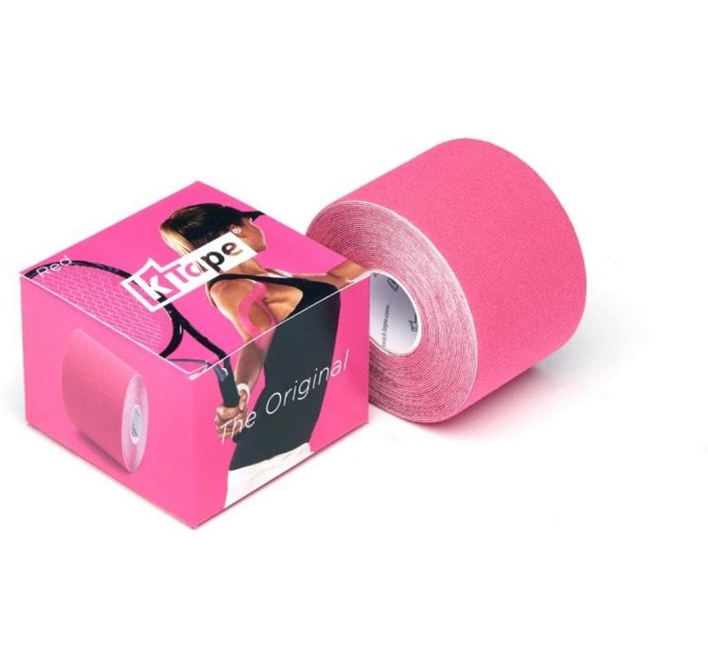 K-Tape Binde Kinesiotape – 50 mm × 5 m, pink, Spandex/Baumwolle