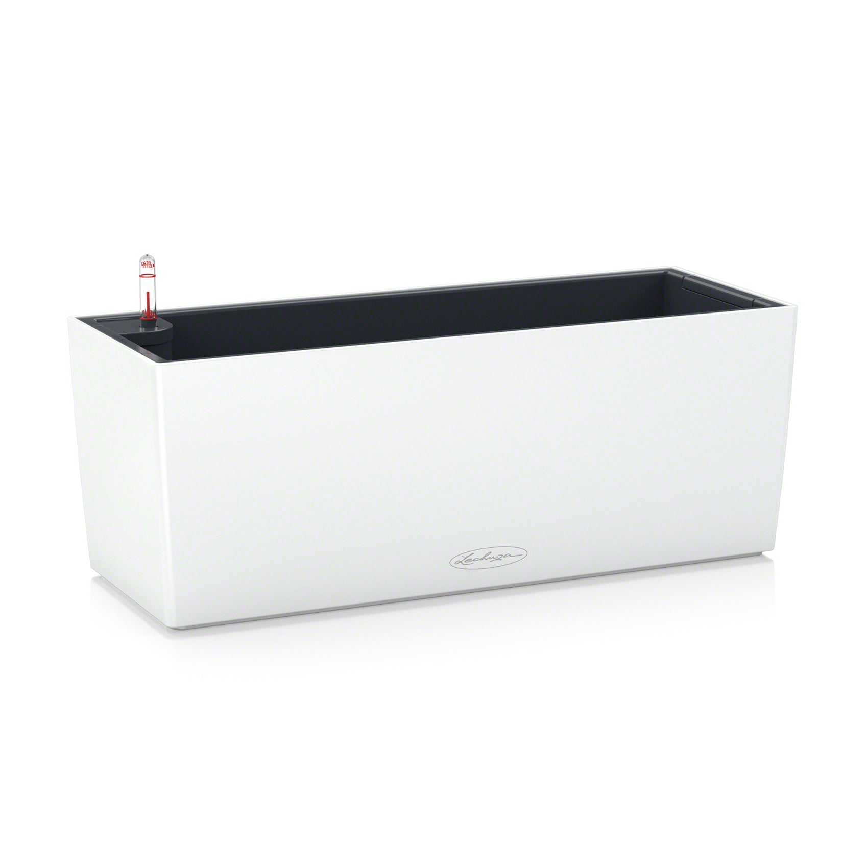 LECHUZA Topfpflanzer – 50 × 19 × 19 cm – Kunststoff, weiss