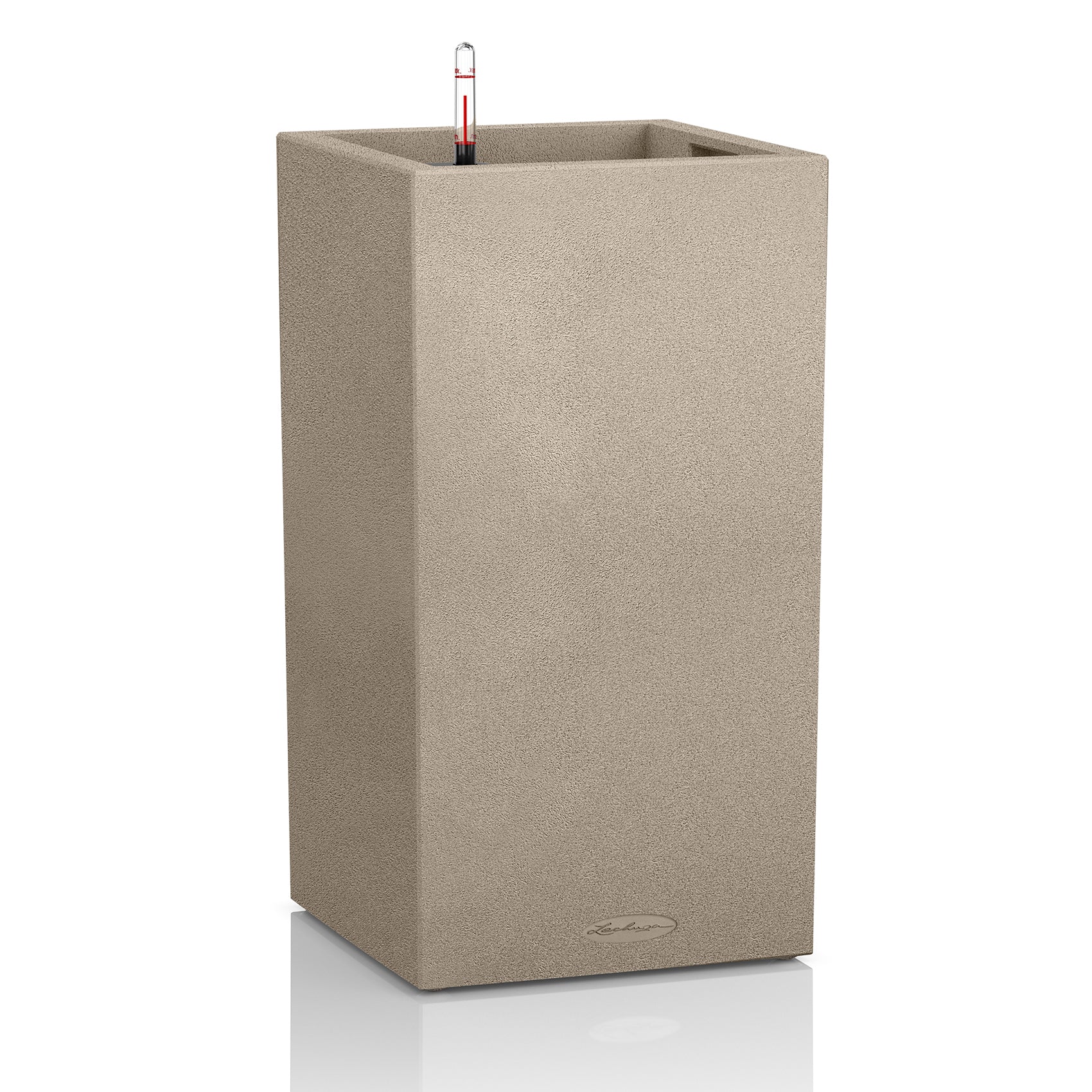 LECHUZA Pflanzgefäss – 30 × 56 × 30 cm – Kunststoff, beige