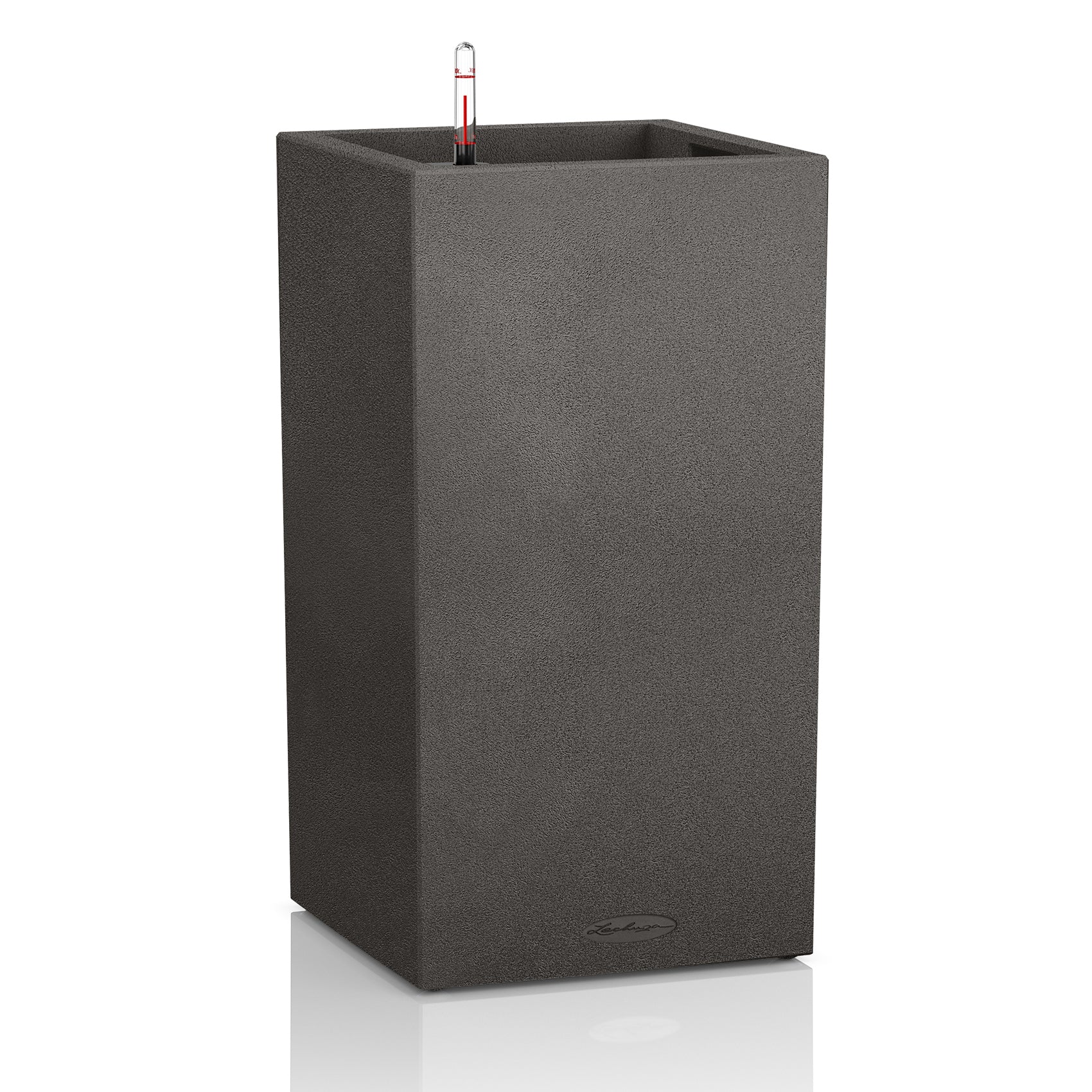 LECHUZA Pflanzgefäss – 30 × 56 × 30 cm, 12 l – Kunststoff, Schwarz