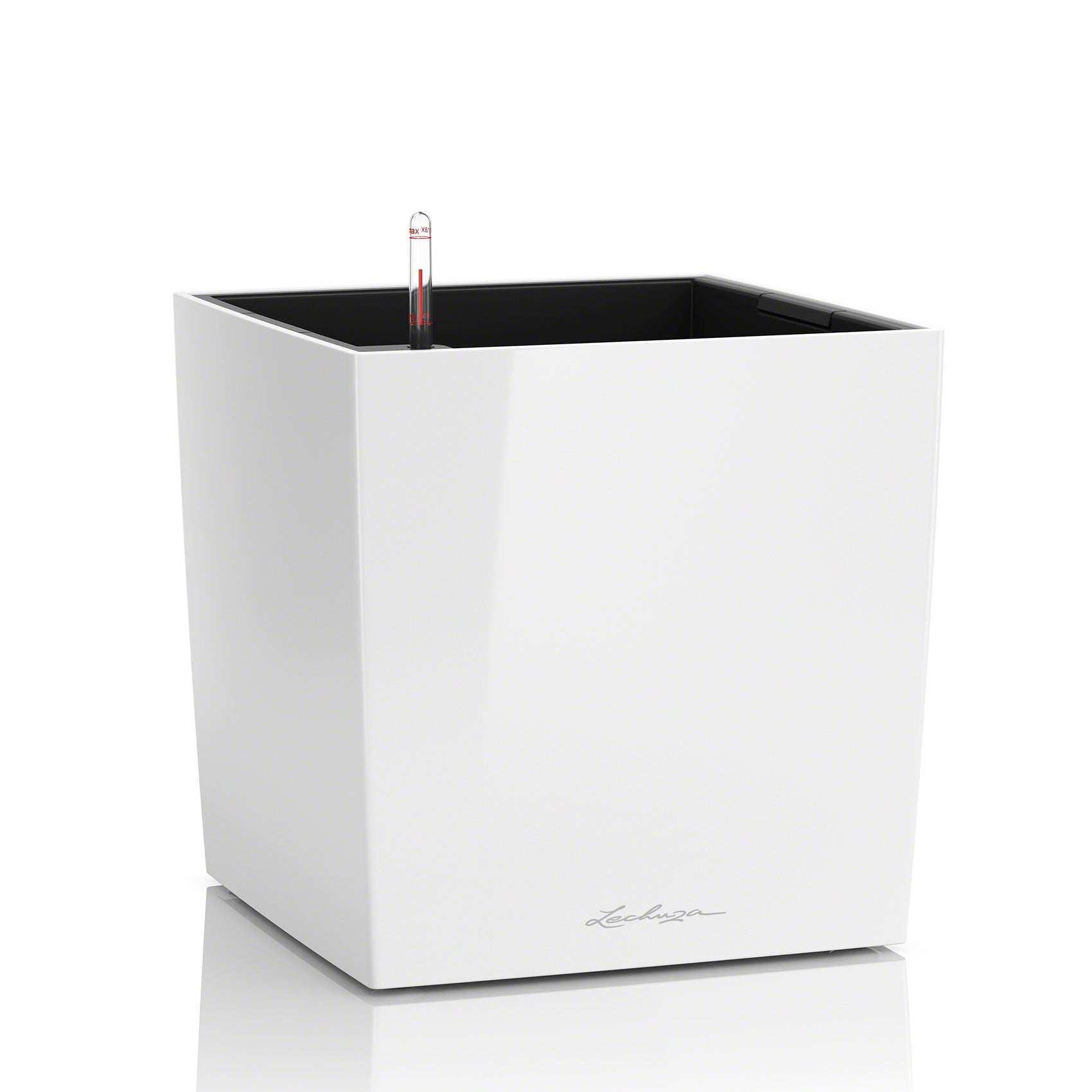 Lechuza Topfpflanzer – 30 × 30 × 30 cm – Kunststoff, weiss