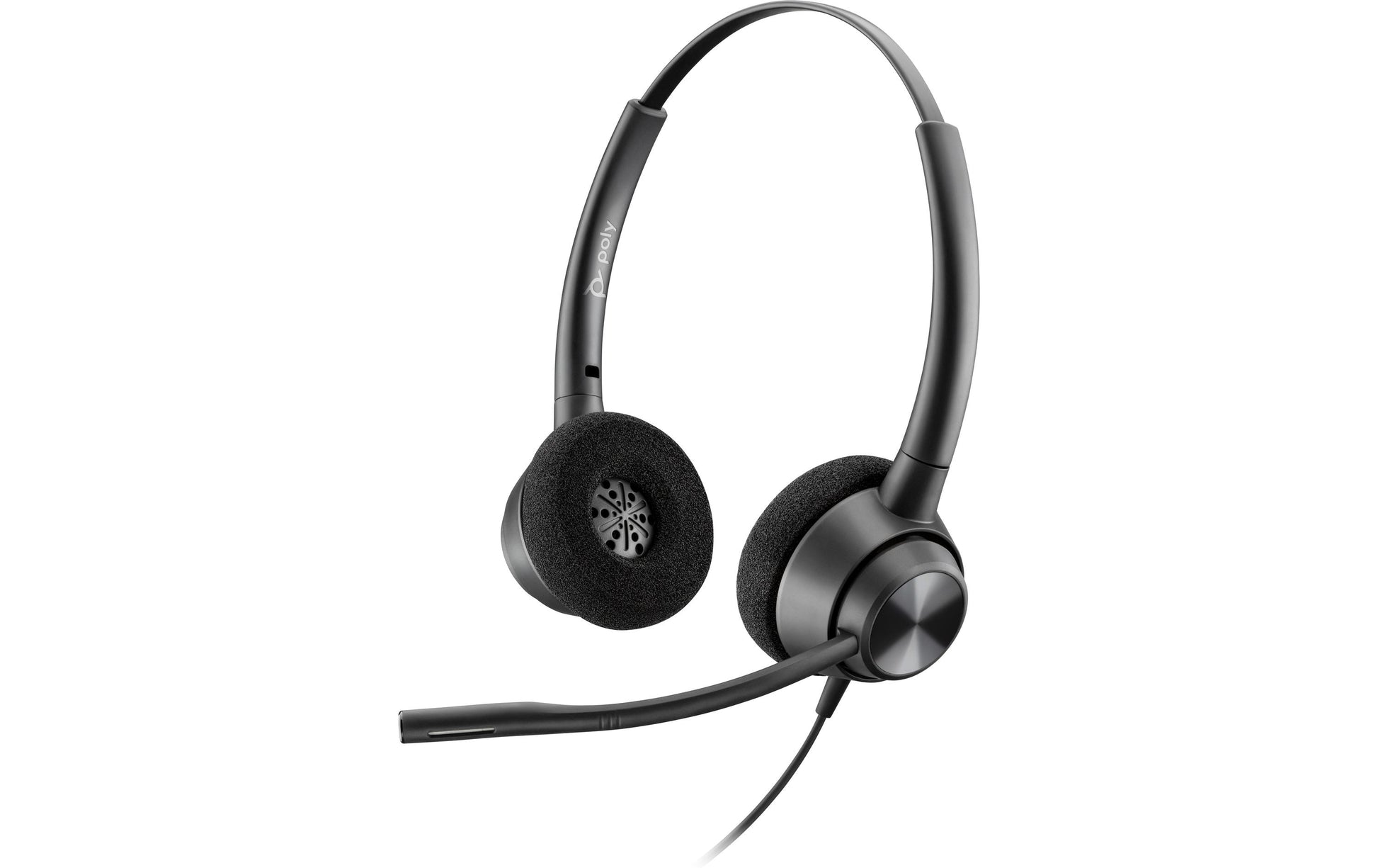 Poly EncorePro 320 Office-Headset – On-Ear, Stereo, Kabel, USB-A, Schwarz
