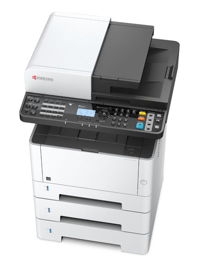 KYOCERA ECOSYS M2635dn – S/W Laser-MFP A4, 4-in-1 – USB/LAN – Duplex, ADF, 50 Blatt ADF – 35 ppm S/W