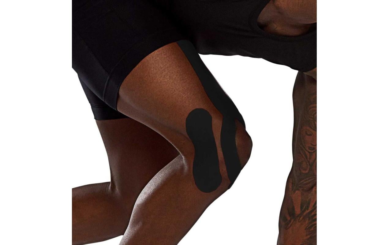K-Tape Kinesiotape-Binde – 50 mm × 5 m, schwarz, Baumwolle, Spandex, 1 Stück