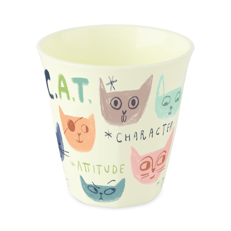 koziol Becher Nora M Purrs C.A.T – 300 ml, H 8,9 cm, Kunststoff, Mehrfarbig, spülmaschinenfest