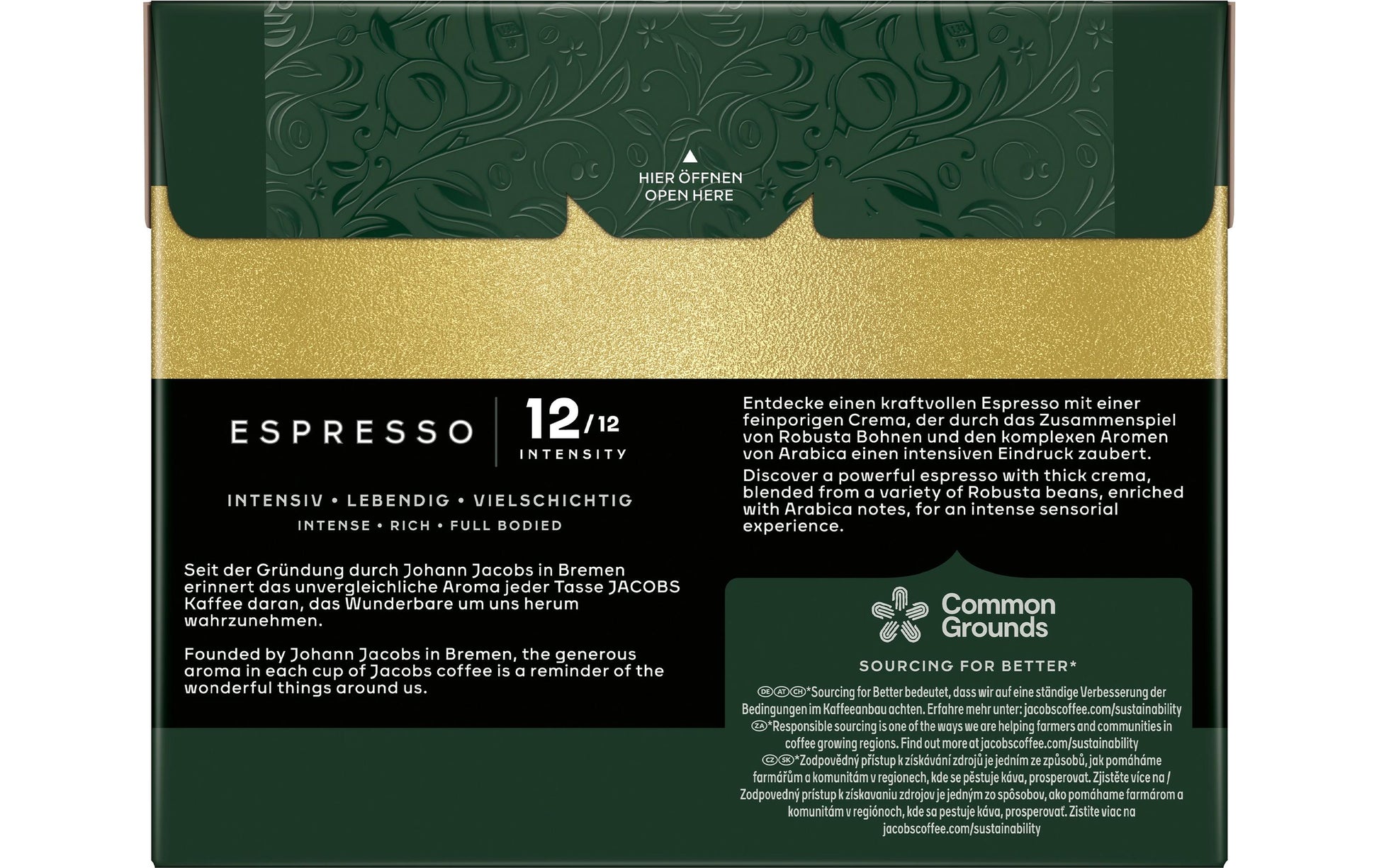 Jacobs Kapseln für Nespresso – Ristretto, Intensität 12, 40 Kapseln