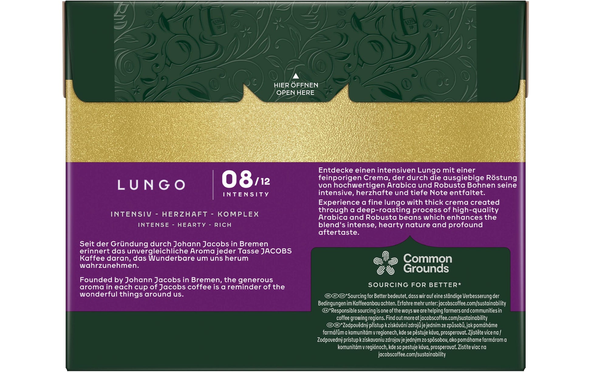 Jacobs Lungo Intenso – Kapseln für Nespresso – Intensität 8, 200 Kapseln