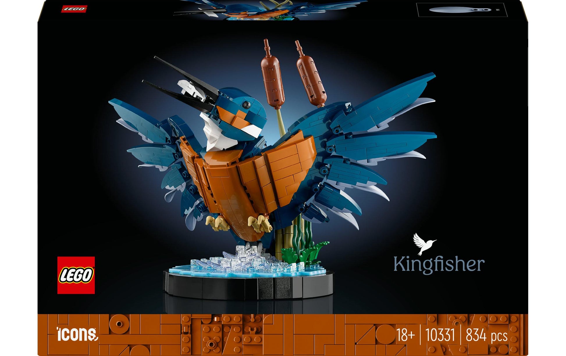 LEGO Eisvogel 3D-Puzzle – Icons – 834 Teile – 31 × 21 × 17 cm – ab 18 J.