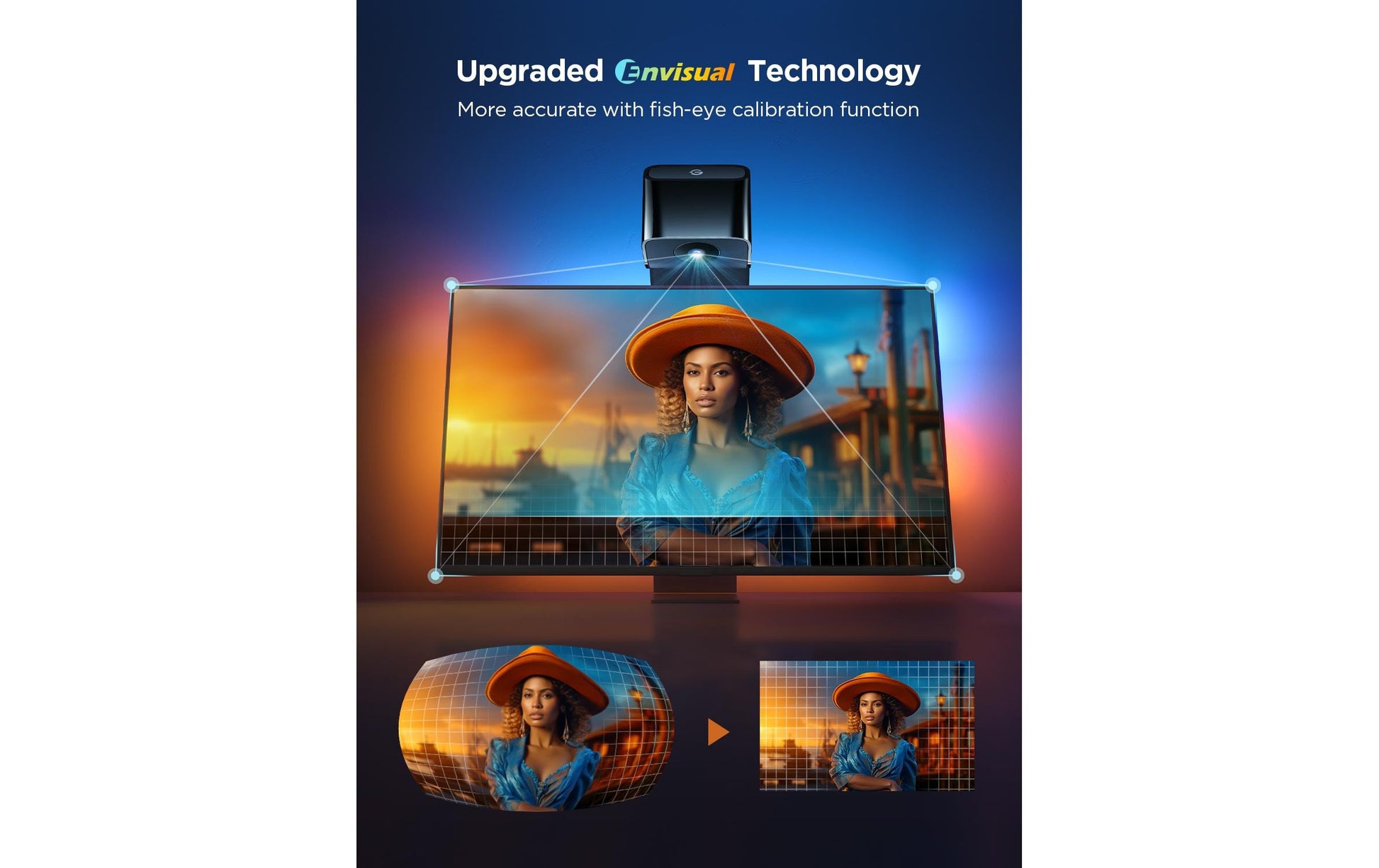 Govee Envisual T3 – LED-Wandrahmen, Wandmontage, für 75–85", WLAN, Bluetooth, Farbwechsel