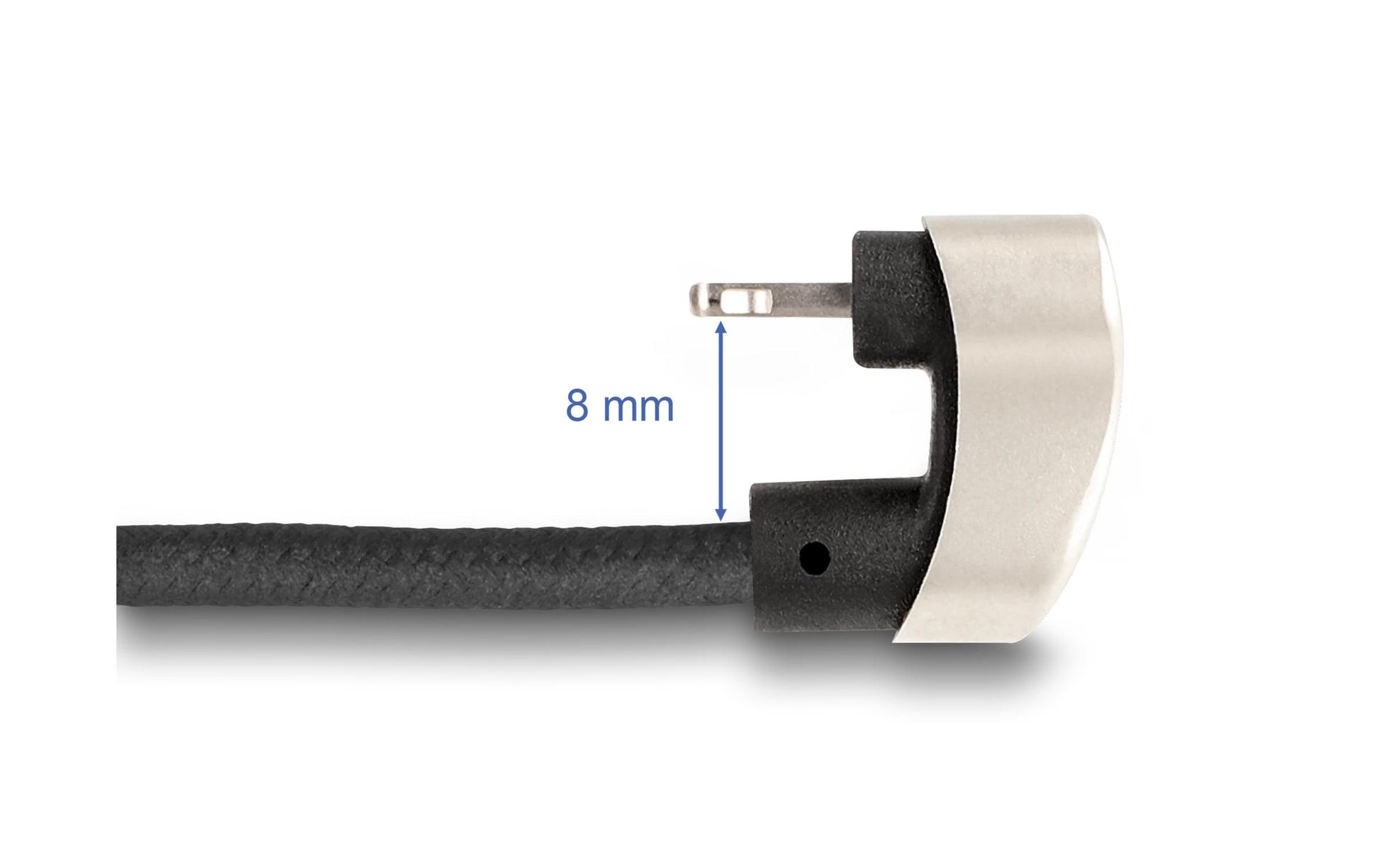 DeLOCK Daten- & Ladekabel – USB-C auf Lightning 1 m, MFi zertifiziert, 27 W, abgewinkelt – für iPhone/iPad