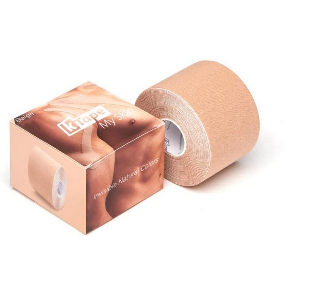 K-Tape Pflasterrolle – 50 mm × 5 m, zuschneidbar, beige