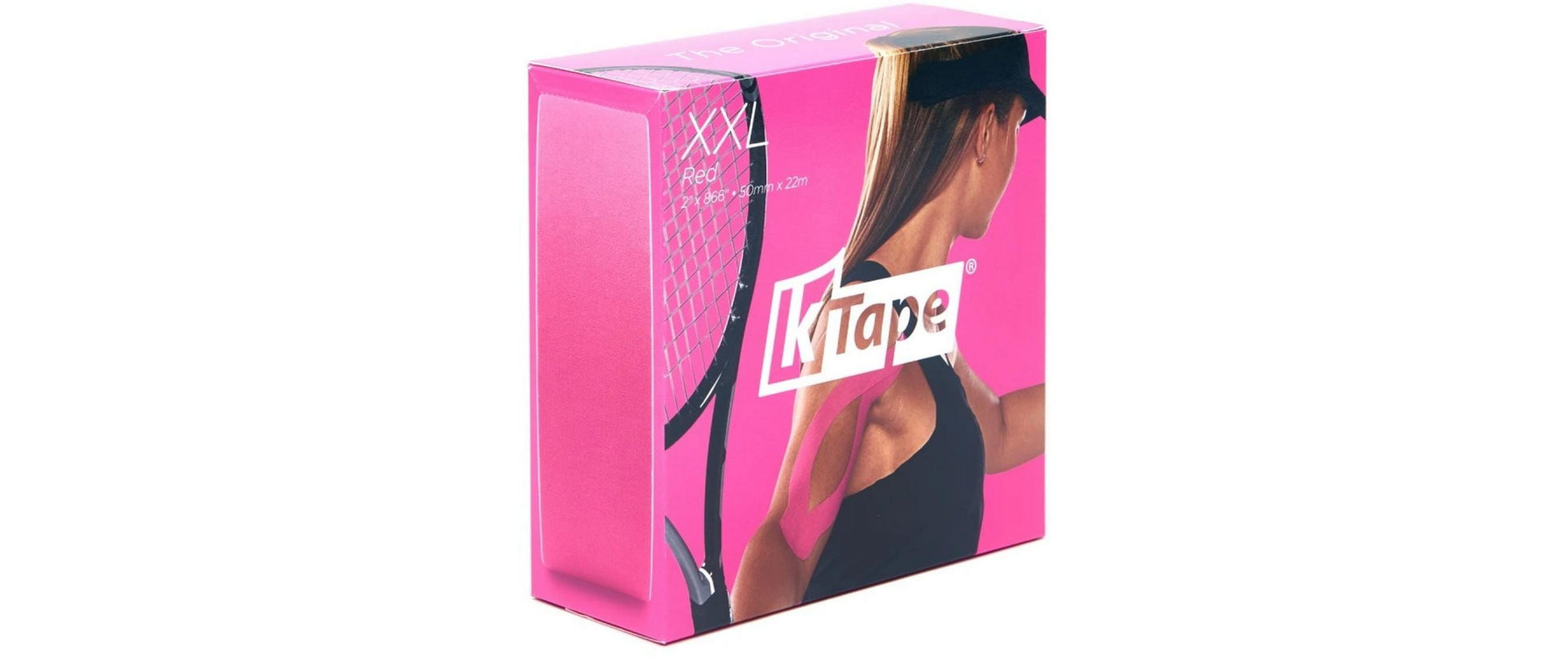 K-Tape Pflasterrolle XXL – 50 mm × 22 m, zuschneidbar, pink