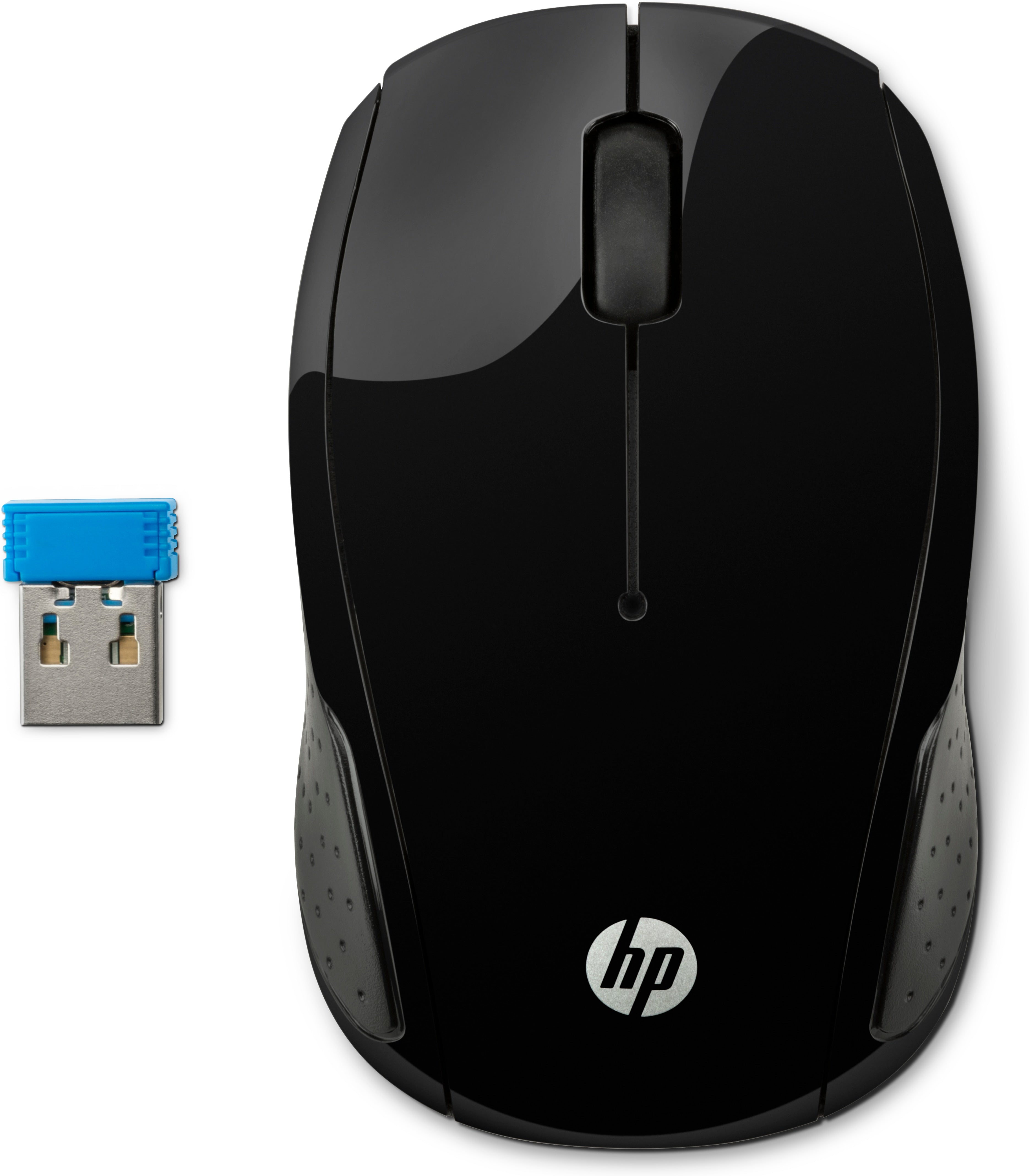 HP 200 – Maus – Kabellos (2,4 GHz), beidhändig, Schwarz