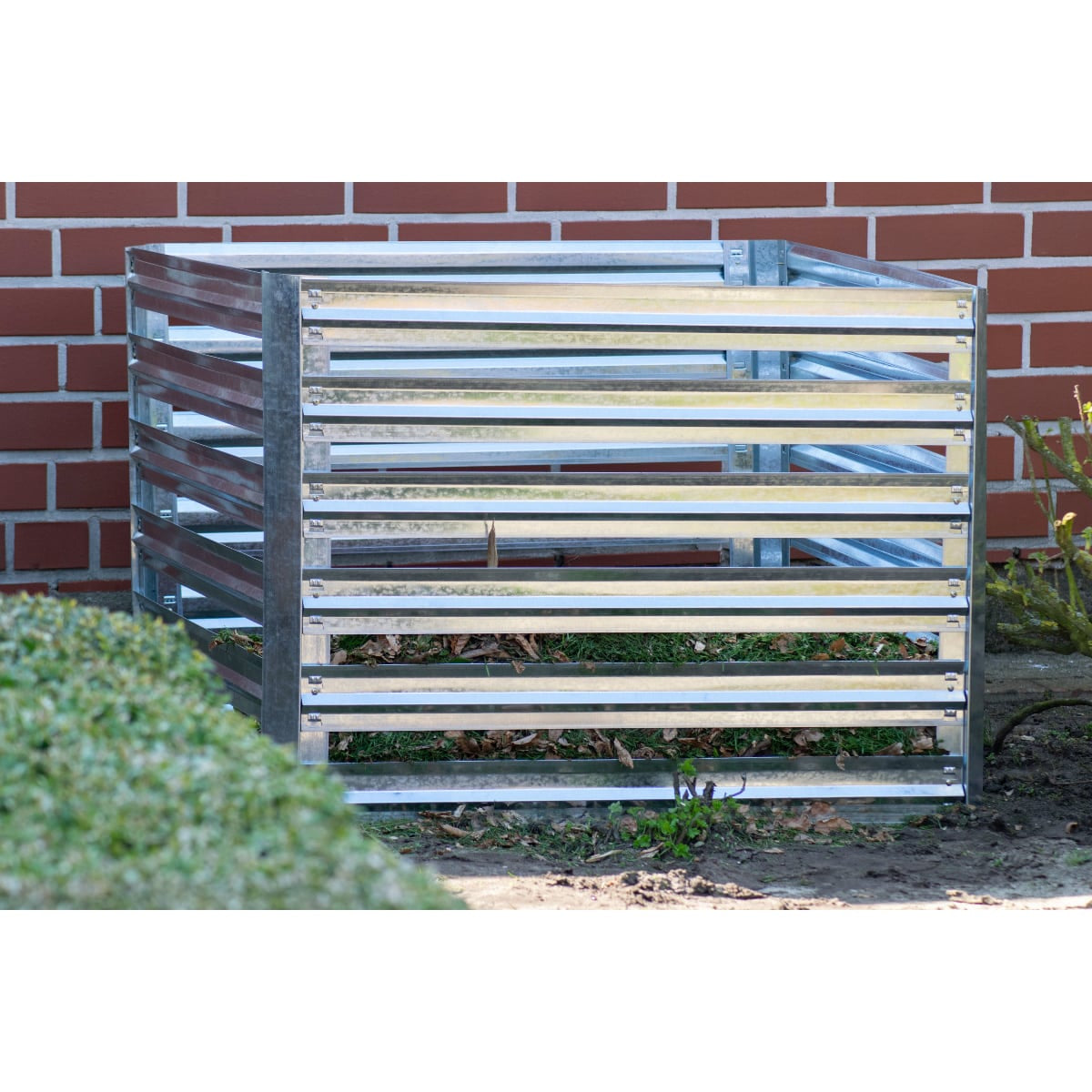 Dobar Komposteimer Muck – 500 l – Stahl (galvanisiert) – Schwarz – Wetterfest