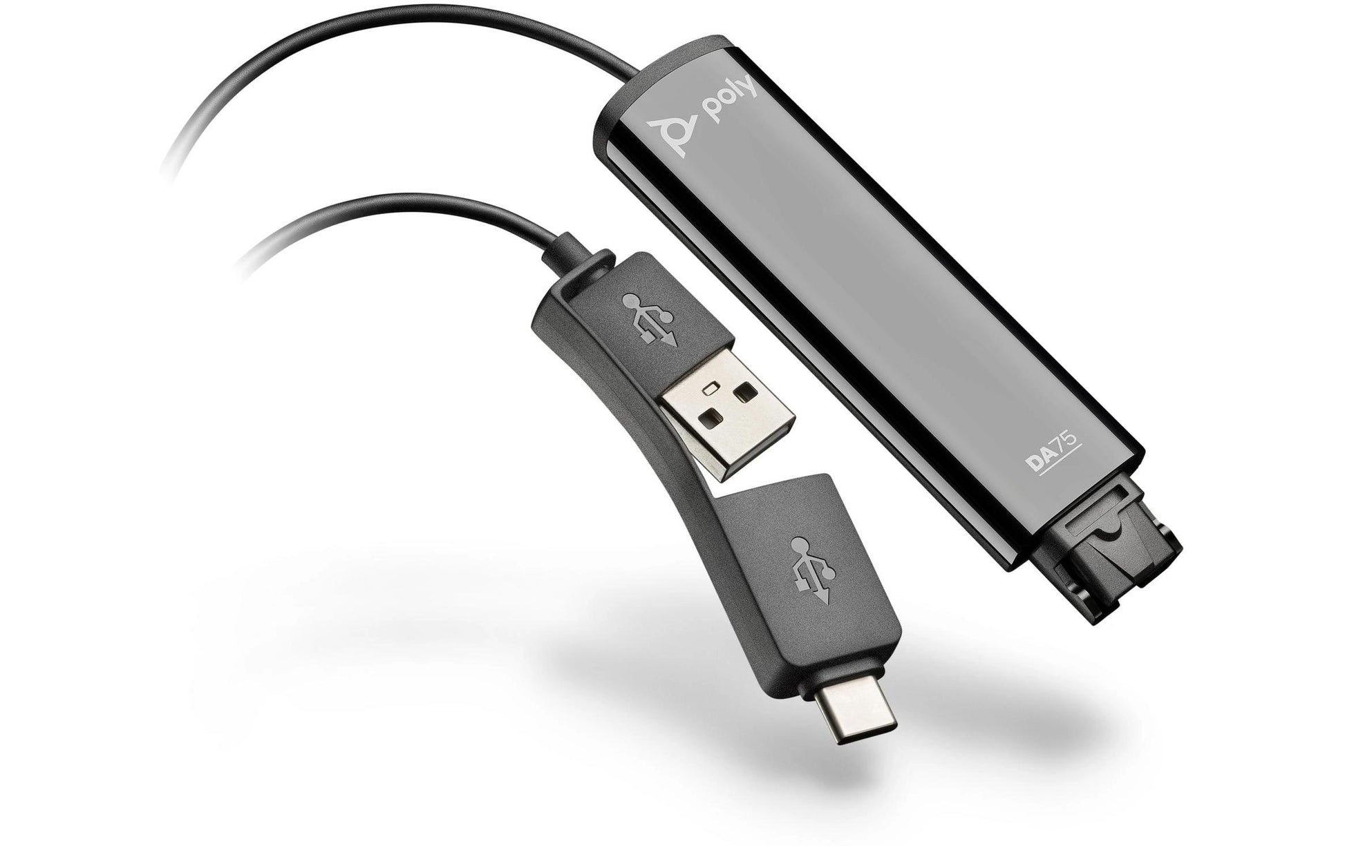 Poly DA75 – Headset-Adapter, USB, Quick Disconnect (QD)