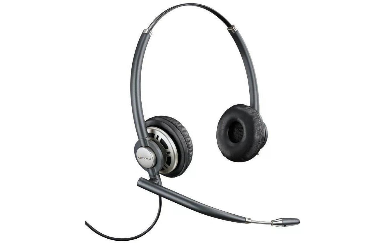 Poly EncorePro HW720 Office-Headset – Over-Ear, Stereo, Kabelgebunden, Schwarz