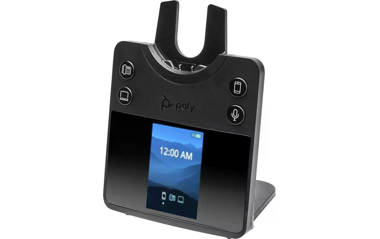 Poly Savi 7420 Office – Duo Headset (On-Ear) – DECT, Boom-Mikrofon – Schwarz – bis 13 h