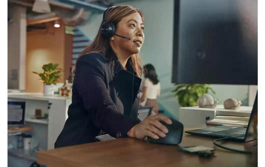 Poly Savi 7310 UC – Mono-Headset, On-Ear – DECT – für Microsoft Teams – schwarz – bis 13 h