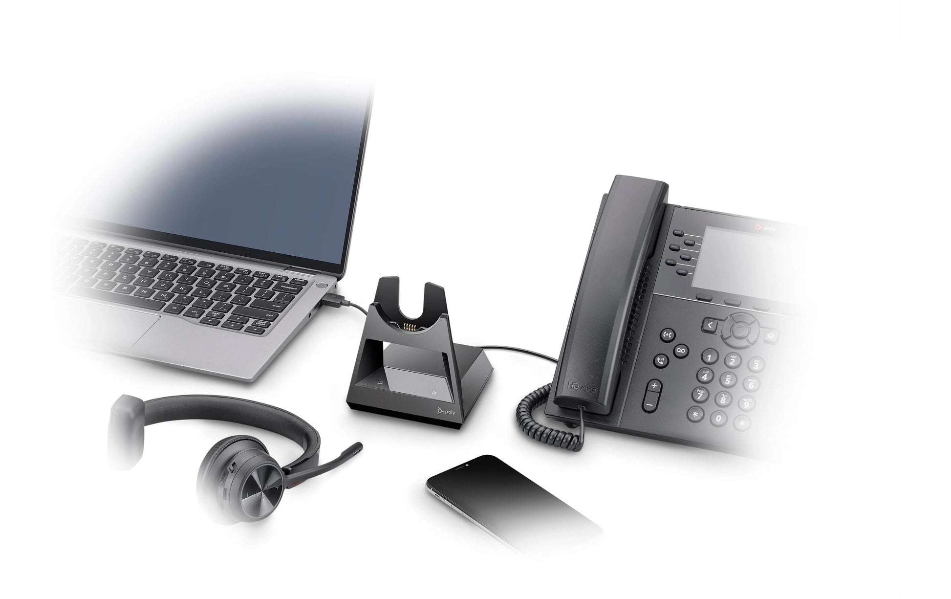 Poly Voyager 4310-M – Over-Ear Headset – USB-C/Bluetooth, mit Boom-Mikrofon – für Microsoft Teams