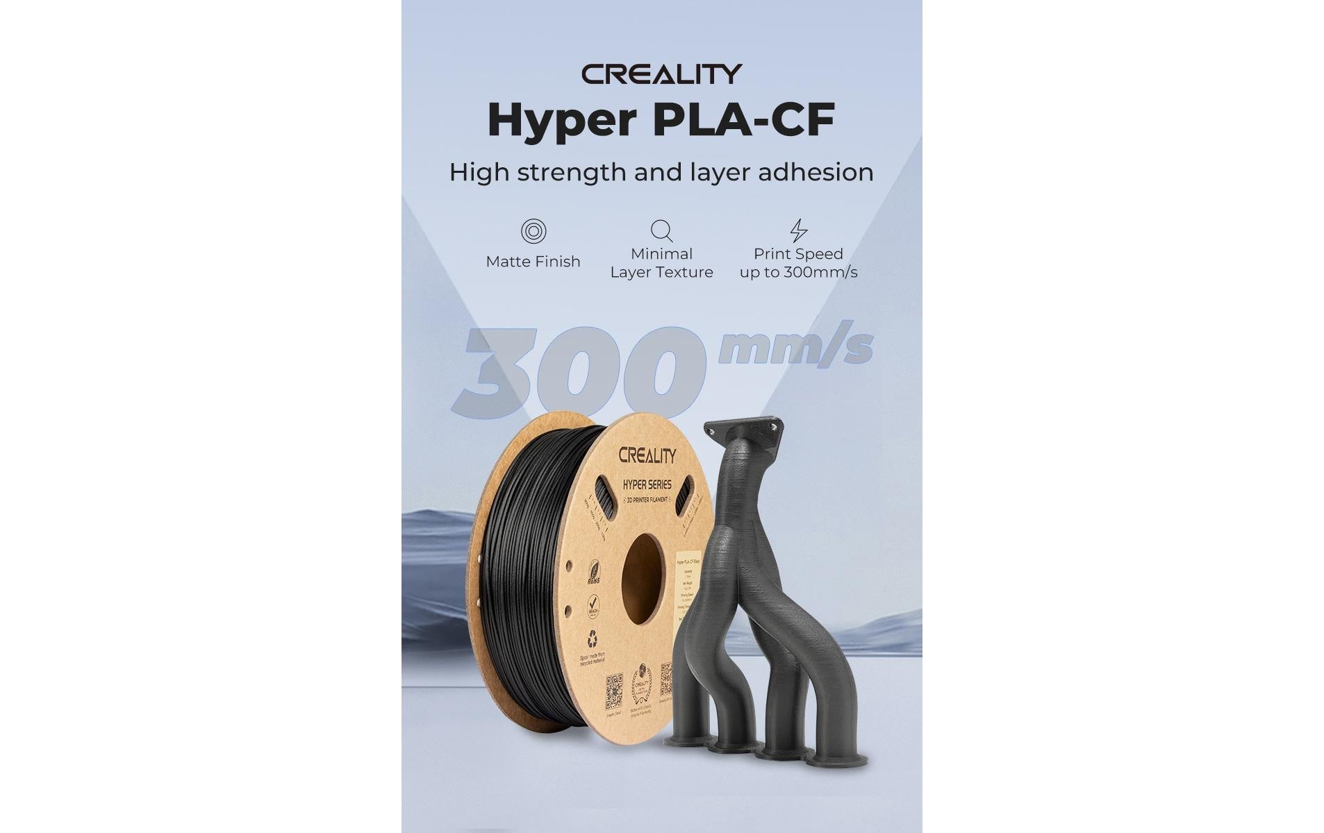 Creality 3D-Drucker-Filament Hyper PLA (Carbonfaser) 1,75 mm Ocker, 1 kg – für Creality 3D K1-C, K1 Max