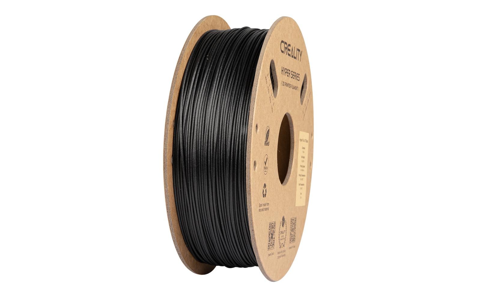 Creality 3D-Drucker-Filament Hyper PLA-Carbon 1,75 mm Schwarz, 1 kg – für Creality K1-C, K1 Max