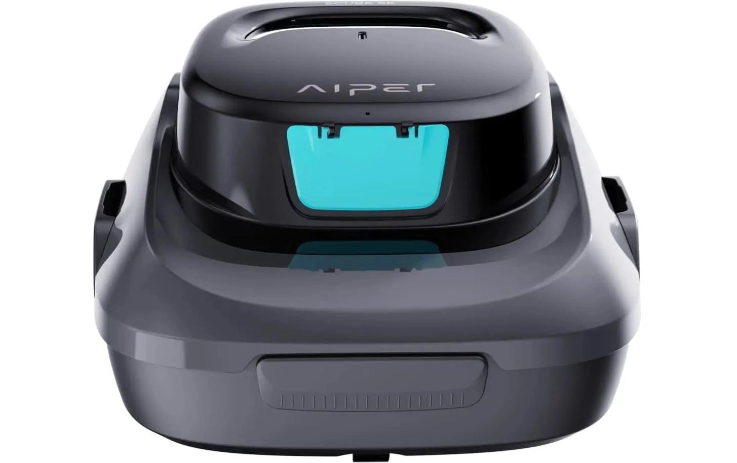 Aiper Roboter-Pool-Reiniger Scuba SE – 80 m², schwarz/grau, 28,0 × 34,3 × 17,0 cm