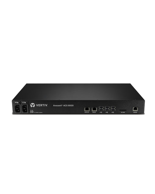 Vertiv ACS8000 Geräte-Dock – 8× RJ45, 8× USB-A, GbE, 16 GB eMMC