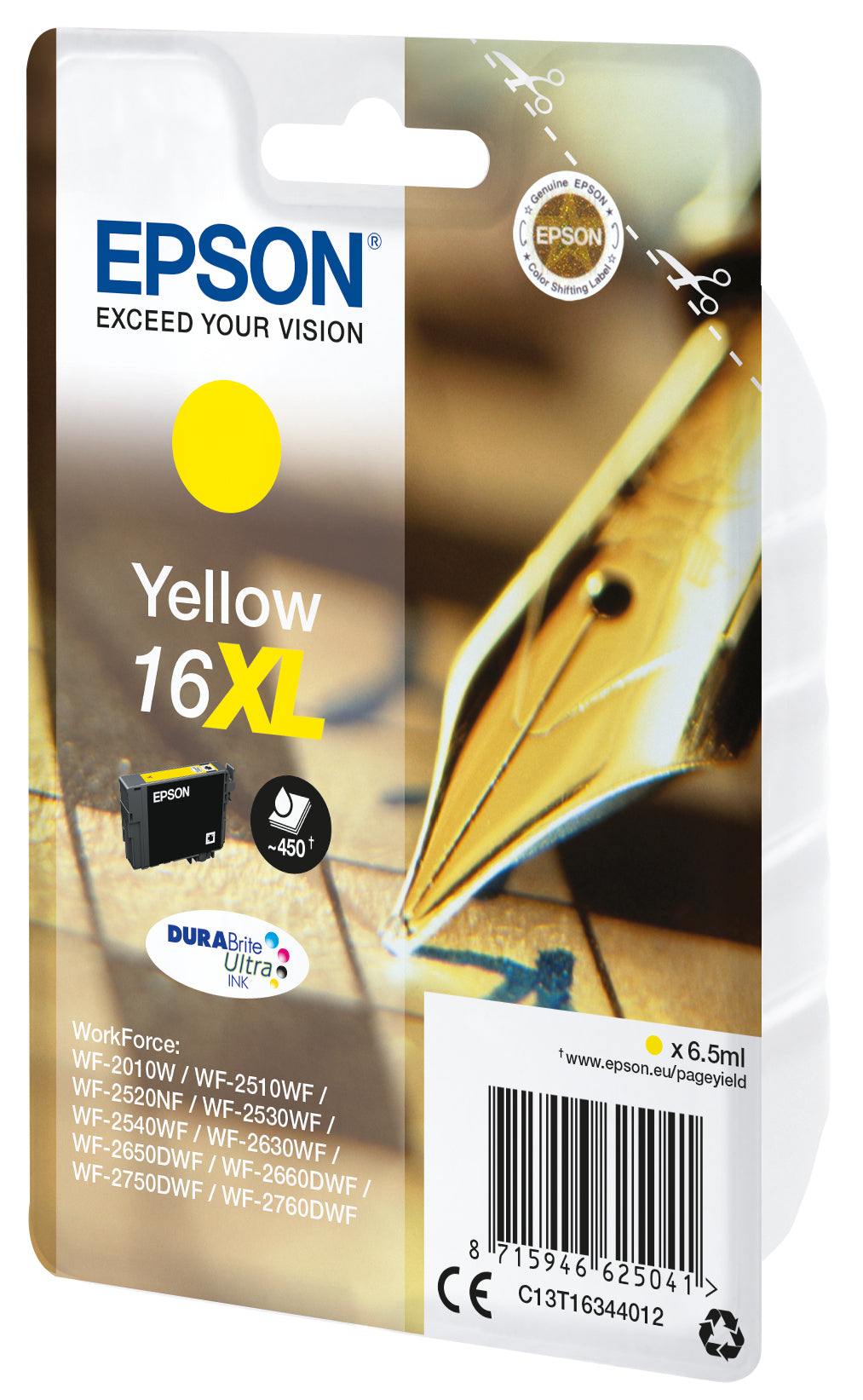 Epson Tintenpatrone 16XL, Gelb