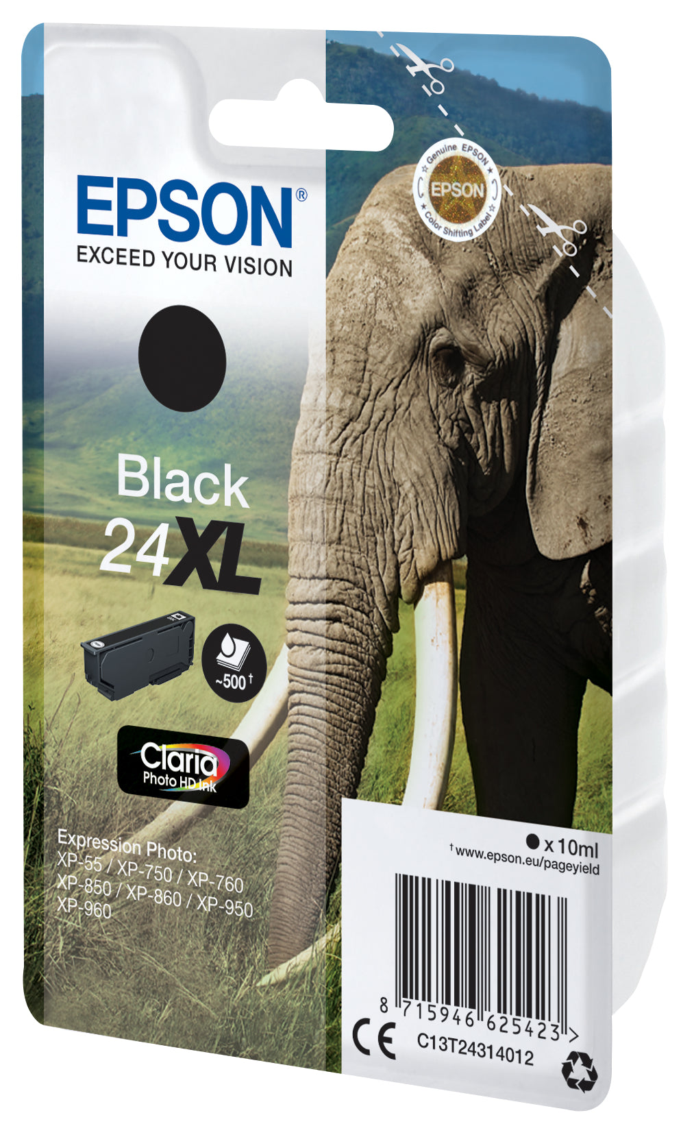 Epson Tintenpatrone – Claria Photo HD, Schwarz, T2431 24XL