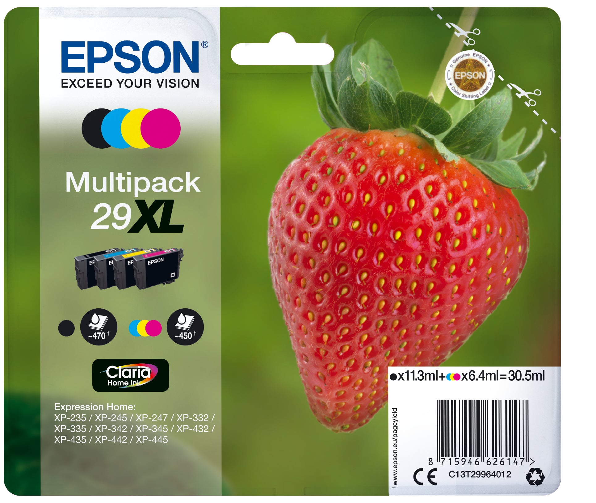 Epson Tintenpatronen-Multipack 29XL, CMYK, 4er-Pack