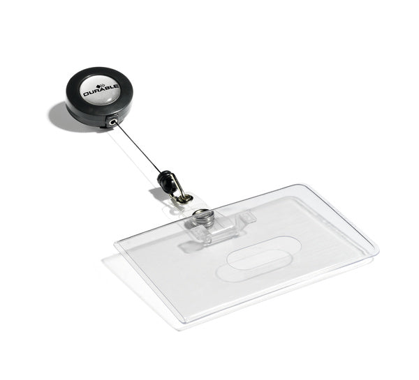 Durable Nylonfaden – 800 mm, Transparent, für Namensschild 85 × 54 mm, 10er-Pack