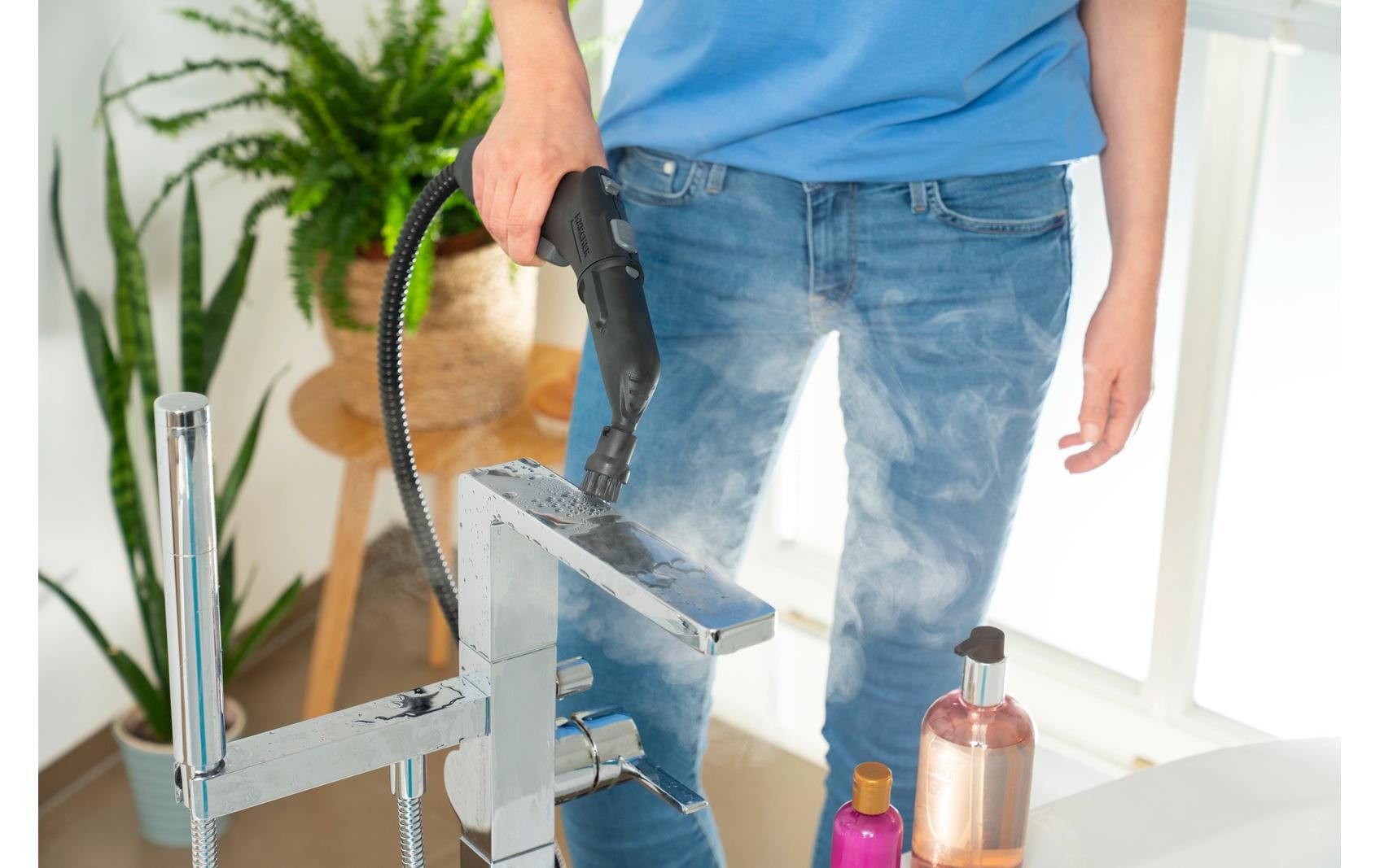 Kärcher Dampfreiniger – 1000 ml, weiss, für harte Böden, Badezimmer