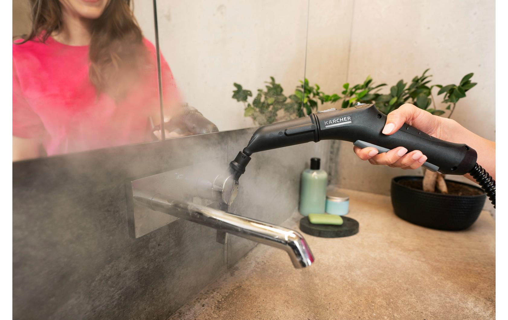 Kärcher Dampfreiniger – 1300 ml, weiss, für Hartböden