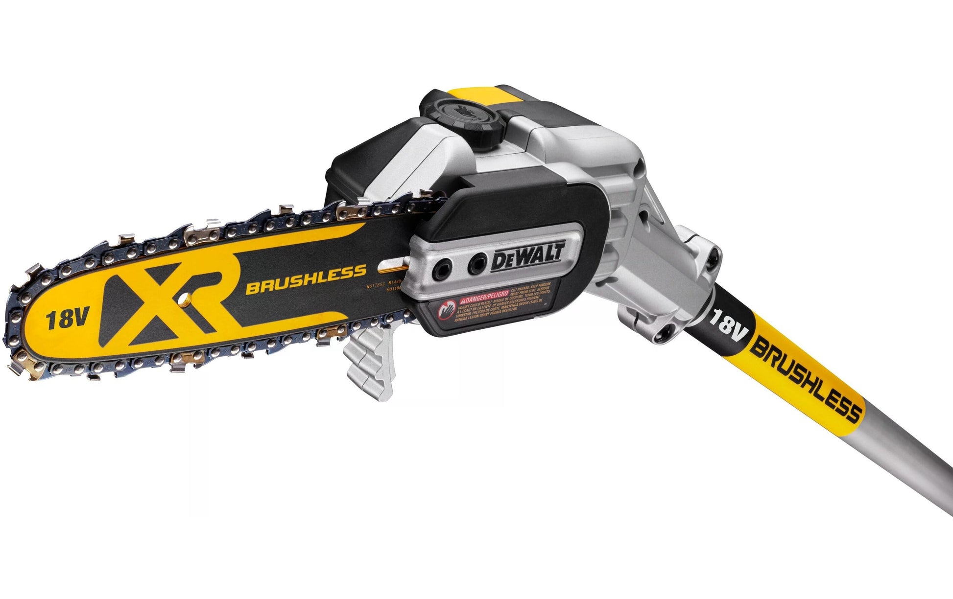 DeWalt Hochentaster – Schwert 200 mm – Solo – fest verbauter Akku