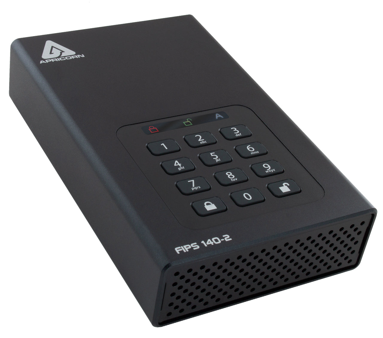 Apricorn egis Padlock ADT-3PL256F-18TB – für USB 3.2 Gen 1, FIPS 140-2, PIN-gesichert