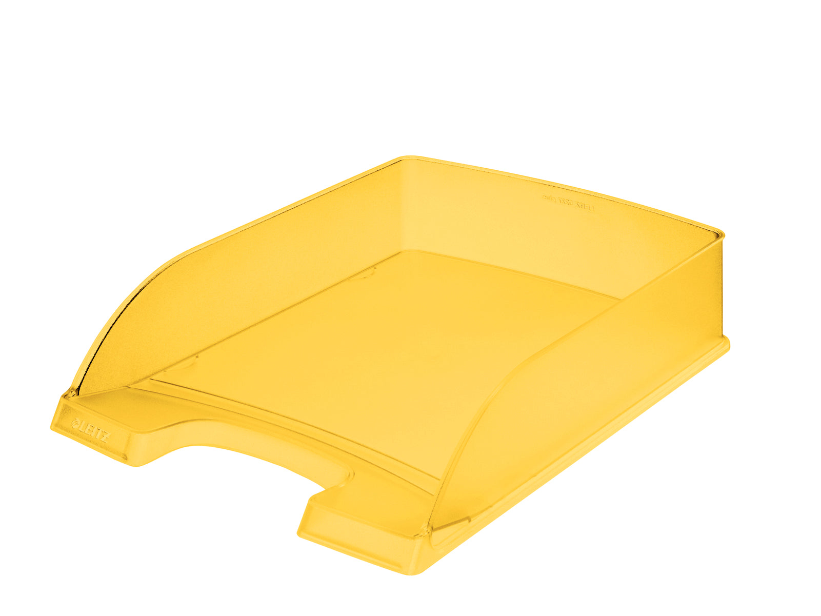 Leitz Briefkorb – mit Griffausschnitt, mit Beschriftungsfeld, matt, gelb, B 255 × H 70 × T 357 mm